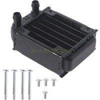G1/4 Thread 60mm/80mm PC Water Heat Exchanger Computer Aluminum Heat Radiator Heat Sink for Computer Water Cooling System
