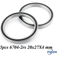 5PCS ABEC-5 6704-2RS High quality 6704RS 6704 2RS RS 20x27X4 mm Miniature Rubber seal Deep Groove Ball Bearing