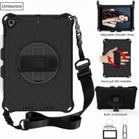 360 Rotate Hand Strap Case For IPad Mini 5 6 Air 2 3 4 10.9 9.7 2018 7th 8th 9th Gen 10.2 2021 Pro 11 Kids Eva Shockproof Cover
