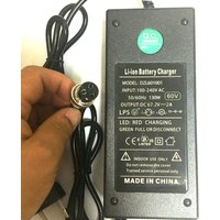 DC67.2V 2A Lithium Battery Charger For Wheelbarrow Self Balancing Skateboard 60V 10AH 12AH With GX12 12mm Aviation Connector