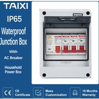 Outdoor Household Switch MCB Waterproof Electrical Distribution Box With Circuit Breaker Power Plastic Junction Wire Box IP65
