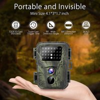 Kamera leśna mini 20MP 1080P, kamery do obserwacji dzikiej przyrody, noktowizor 850NM, Mini600, fotopułapka, monitoring i śledzenie zwierząt.