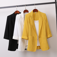 Large Size Suit Jacket Women Spring Summer Casual A Button Office Ladies Blazers Suit 4XL Solid Female Jackets W1895