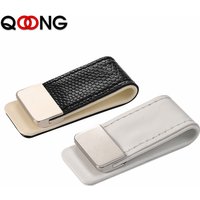 Custom Lettering Leather Money Clip Metal Men Women Card Pack Slim Bills Cash Clips Clamp for Money Thin Billfold Holder ML1-046