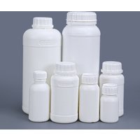 50ml 100ml 200ml 250ml 500ml 1000ml Empty Round Bottle Chemical Resistance Lab Science Container Fluorinated HDPE Bottle