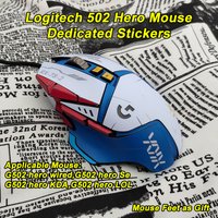 Mouse frosted Sticker Skin with feet Protective Film Scratchproof Non Slip SweatProof for Logitech G502 Se Hero KDA LOL Wired