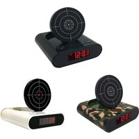 News 2021 Electronics Desk Clock Digital Alarm Clock Gadget Target-Laser shooting For Children's Alarm Clock Table Awakening