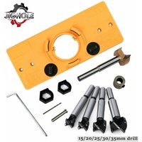 15mm-35mm Tasse Stil Scharnier Jig Bohren Loch Bohrer Guide Forstner Tür Loch Vorlage Holz Cutter Carpenter holzbearbeitung Werkzeuge