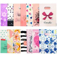 Multi Style Plastic Handle Bag 50pcs 15*20cm Small Jewelry Packing Party Favor Bags For Candy Cookie Gift box Packaging Pouches