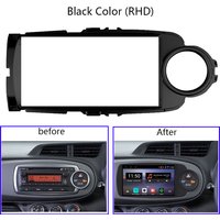 9 Inch Android Car Radio Frame Kit For Toyota Yaris 2012-2017 Auto Stereo Center Console Holder Fascia Trim Bezel Faceplate