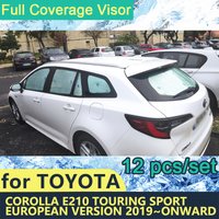 Full Cover Sunshades For Corolla E210 Touring Sport 2018~On Car Sun Protection Windshields Side Window Visor 2019 2020 2021 image 4