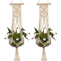 1PCS handmade macrame plant hanger flower /pot hanger for wall decoration countyard garden