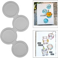 Round hollow Crafts Metal Cutting Dies Scrapbook Paper Craft Decoration Dies Stencil For Album Card Making