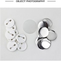 100 Teile/satz Weißblech Abzeichen 25mm/32mm/58mm Verbrauchsmaterialien Abzeichen Verbrauchsmaterialien Abzeichen Maschine DIY Leere Materialien Abzeichen Zubehör