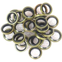 20 pcs M8 M10 Banjo Bolt Oil Drain Screw Sealing Washer gaskets for Motorcycle Hydraulic clutch Brake Pump Brake Hose Caliper