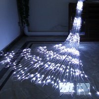 Waterproof Waterfall Meteor Shower LED Fairy Curtain String Lights Christmas Garland Icicle Lamp for Xmas Party Wedding Decor