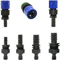 Pe Tube Joint For 4/7 8/11 16/20/25mm Barbed Fittings Connectors 1/4" 3/8" 1/2" 3/4" 1 Inch Coupling Garden Watering Hose To F
