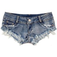 2026 Sexy Women's Jeans Denim Booty Shorts Clubwear Super Short Feminino Skinny Hole Low Waist Short