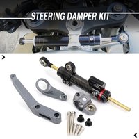 NEW CNC Motorcycle Adjustable Steering Stabilizer Damper steer Mounting Bracket Kit For Honda CBR954RR 2002 2003 CBR 929 900 RR
