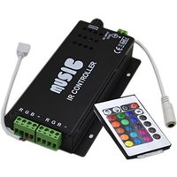 Sound Activated Multicolor RGB Music Controller Color Changing With Beat Includes Remote Control for RGB Strip Lights