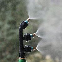 Garden Sprayer Nozzle With 1/2 1/4 Inch Thread 1/2/3 Hole Water Mist Nozzle Garden Sprinklers Irrigation Watering 1Pcs