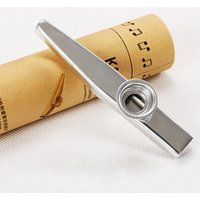 Metal Kazoo Musical Instruments with 5 Pcs Flute film Gift Simple And Easy To Learn Musical Instruments