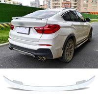 Trunk Spoiler for BMW X4 F26 G02 2014 - 2021 Forged Texture Type MT Car Rear Trunk Wing ABS Material Refit Accessories
