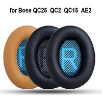 Genuine Leather Sheepskin Headset Foam Cusion Replacement for BOSE QC35 QC25 QC2 Headphone Earpads Lambskin Sponge Cover