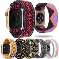Scrunchie Strap for apple watch band 40mm 44mm45mm/41mm 42mm 38mm iwatch women girl Stretchy bracelet apple watch 5 4 3 SE 6 7