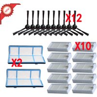 Filtre à poussière primaire, brosse latérale, filtre HEPA efficace pour aspirateur robot Ilife V5 V5s V3 V3s V5Pro V50 V55 X5 V5s Pro, pièces détachées