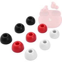 6Pcs Silicone Ear Tips for Beats Studio Buds Eartips Red White Black Headphones Tips TWS Earbuds Anti-Slip Earphone Earplugs