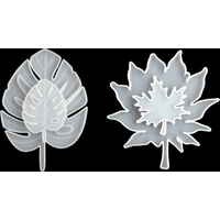 Maple Leaf / fan leaf silicone mold UV resin dry flower cup pad mold decoration home decoration decoration decoration mold