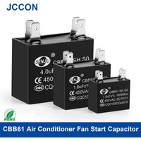 2Pcs CBB61 Air Conditioner External Fan Start Capacitor Motor Run Capacitor 450V 1UF 1.2UF 1.5UF 2UF 2.5UF 3UF 3.5UF 4UF 4.5UF