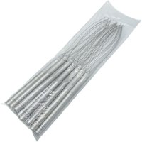 6 piece Metal Handle Loop Pulling Needle with fixed loop for Nano ring Hair Extension