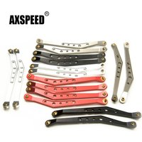 AXSPEED Aluminum Alloy Upper & Lower Suspension Links Linkage Set for Axial Wraith 90018 1/10 RC Crawler Car Model Upgrade Parts