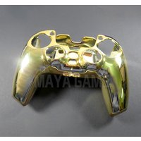 1PCS For PS5 Controller Protective Case Sleeve Skin Cover Plating Gold-plated Water Transfer Camouflage Shell Colorful Handle