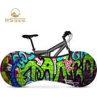 HSSEE Graffiti Series Elastic Bicycle Cover Smooth MTB Bike Tire Cover 700c 26in Road Bike Protective Cover Cycling Accessories