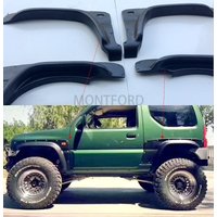 4Pcs Car Styling Matte Black Wheel Eyebrow Round Arc Fender Mud Flaps Mudguards Splash Guards For Suzuki jimny 2007-2017