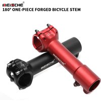 Mountain Bike Stem One-piece Forged Road Bicycle Handlebar Riser 180 Degree MTB Stem 31.8x110mm 28.6mm Steerer Fork Adapter