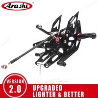 Arashi For YAMAHA YZF-R1 2005 - 2025 CNC Adjustable Footrest Foot Pegs Rearset 2012 2013 2014 2015 2016 2017 2018 2019 2020 2021