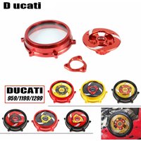 For Ducati 959 1199 1299 Panigale R S Motorcycle CNC Engine Clutch Cover Spring Retainer Clear Pressure Plate Protector Guard