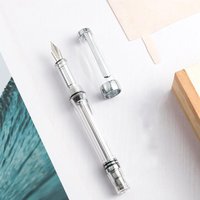 High Quality Yong Sheng plastic Fountain Pen Vaccum Filling EF/F Transparent color ink pens Stationery Office School Supplies