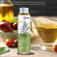 100%Pure Natural Jojoba Oil, Pure Cold Pressed Natural Unrefined Moisturizer for Repair Injured Skin, Hair, Body and Nails 100ml