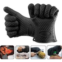 1/2Pcs Oven Mitts Baking Gloves 230 Heat Resistant Silicone Glove Kitchen Thicken Barbecue Oven Cooking Glove BBQ Grill Gloves