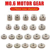 SURPASS-HOBBY M0.6 3.175mm 13T 15T 17T 18T 20T 22T 24T 28T 30T 33T Aluminum Alloy Metal Pinion Motor Gear For 1/10 Rc Model
