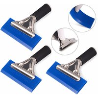FOWinterO-Grattoir en caoutchouc BlueMax, pelle sphérique, poignée de fenêtre, verre teinté, outil de lavage de livres, film en fibre de carbone, raclette d'emballage de voiture