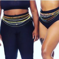 Chaîne de ventre élastique en perles colorées style bohémien pour femmes et filles, mode été plage, Bikini, perles, bijoux, 2023