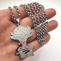 ICP Pendant Necklace Riddlebox Stainless Steel Charms Twiztid Rare Juggalo Jewelry 4mm 24 inch