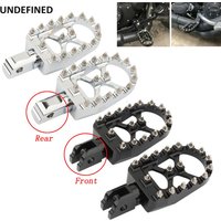 Wide MX Foot Pegs Motorcycle Footpegs Driver Passenger Front/Rear CNC For Harley Softail Fat Bob Breakout Street Bob 2018-2023