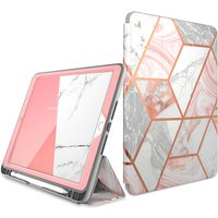 For iPad 10.2 Case (2021/2020/2019) i-Blason Cosmo Full-Body Trifold Stand Case with Pencil Holder Built-in Screen Protector